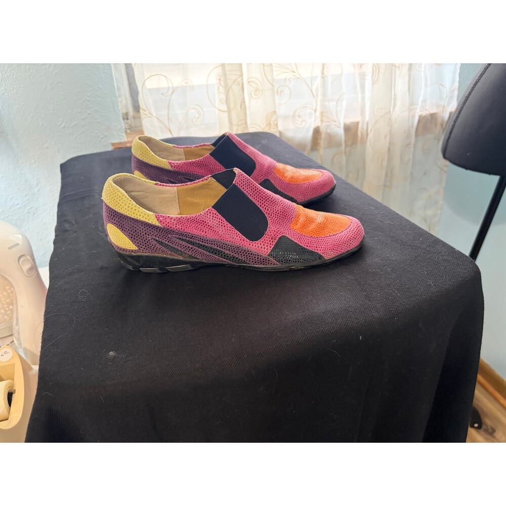 Vaneli Sport Colorblock Slip on Pink Orange Mesh Comfort Shoes Women 7.5 - Picture 2 of 4